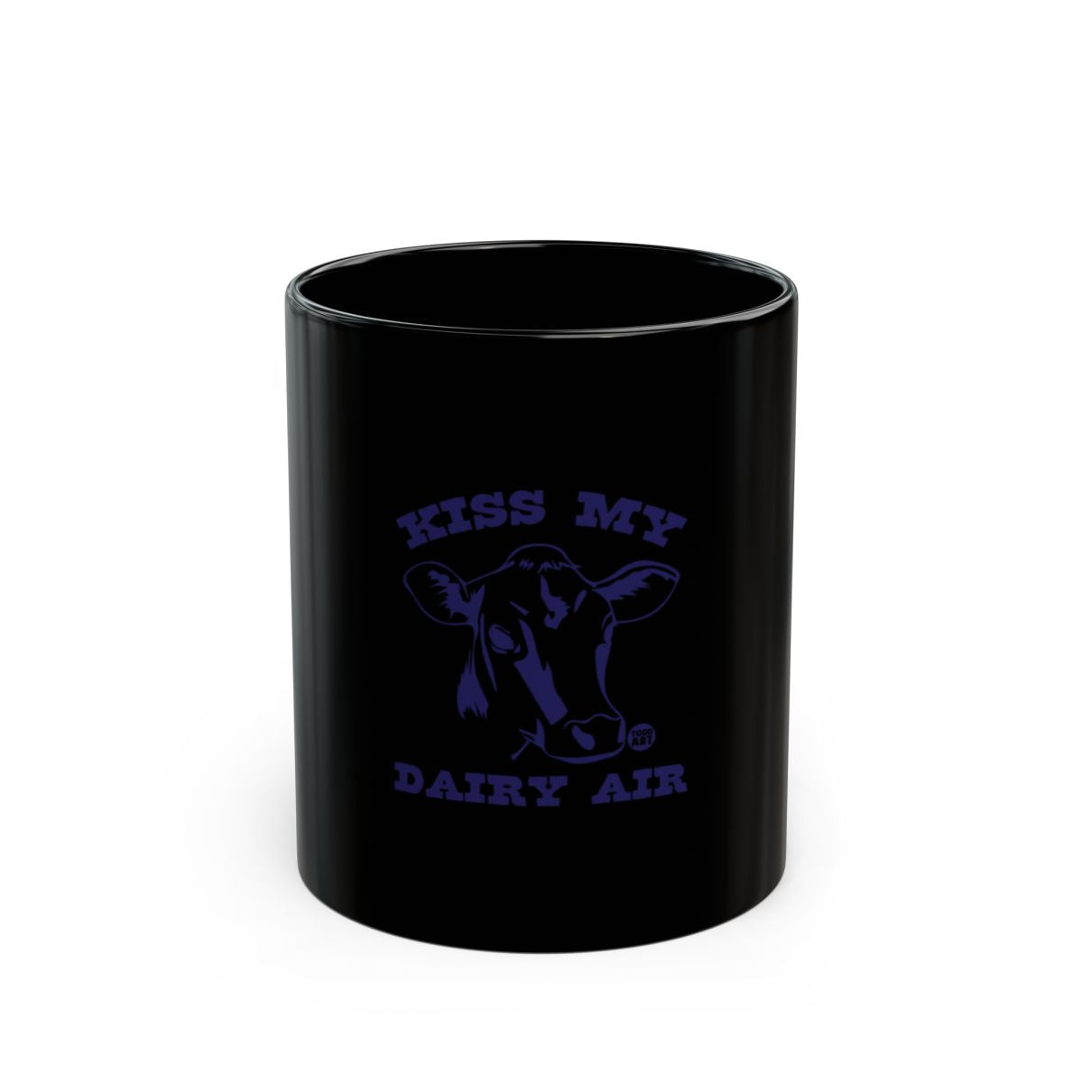 Kiss My Dairy Air Black Ceramic Mug
