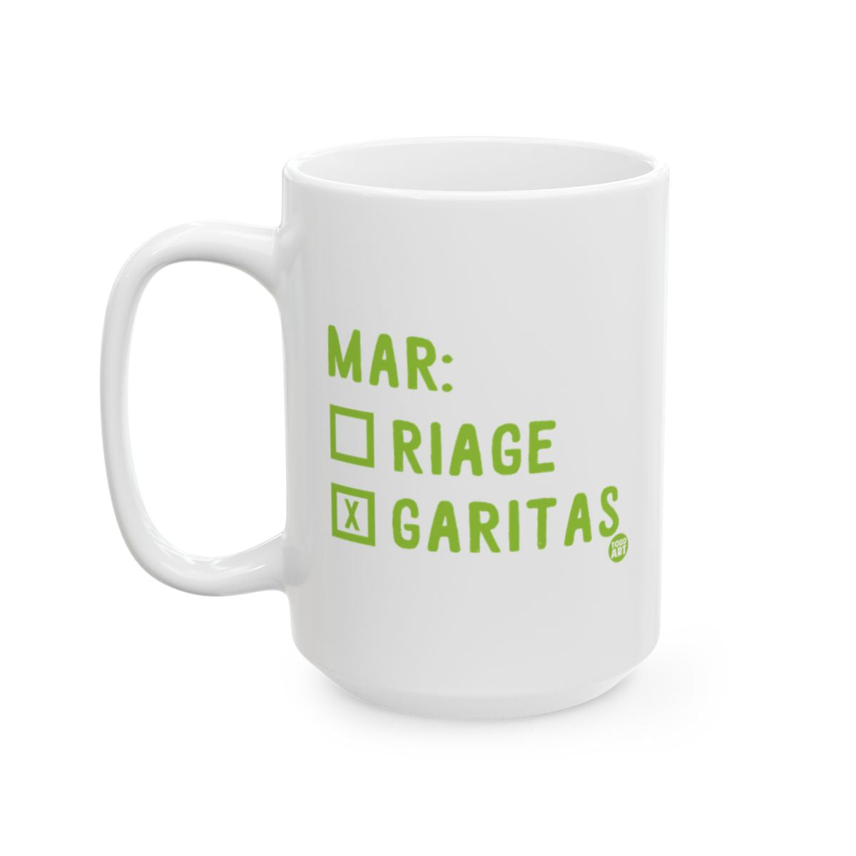 Fun Marriages Garitas Graphic Print White Mug