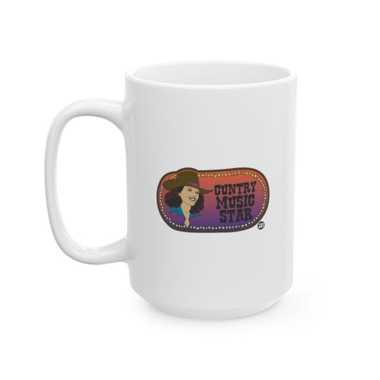 Country Music Star Mug for Fans and Enthusiasts