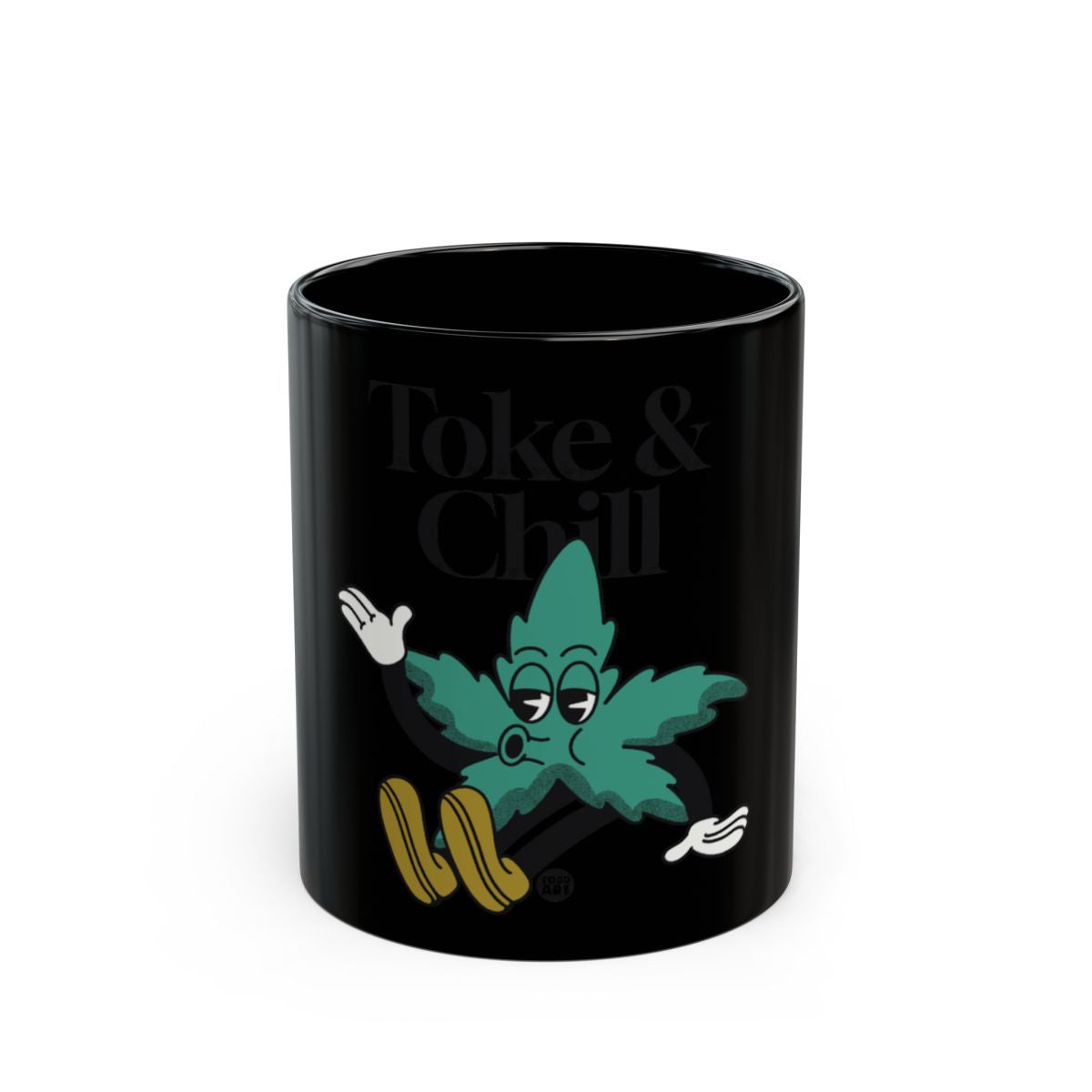 Toke & Chill Fun Quirky Design Cannabis Themed Mug