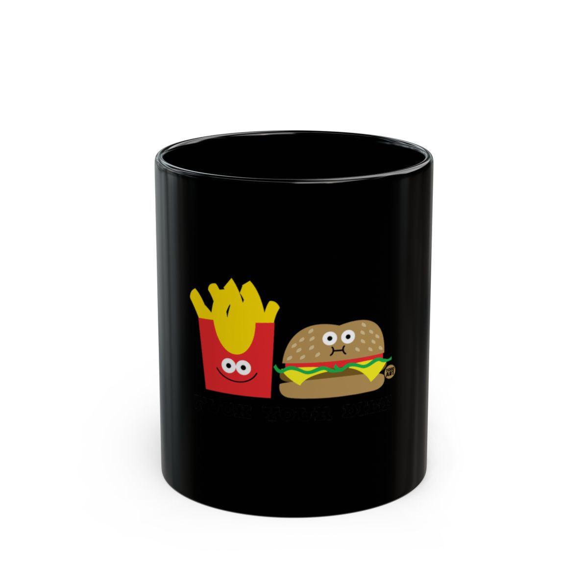 Cute Cartoon Fries and Burger Design Mug