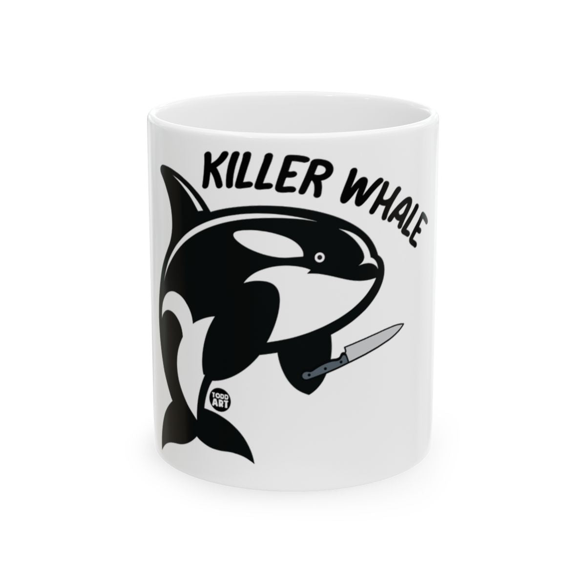 Killer Whale Mug with Cartoon Design 11oz