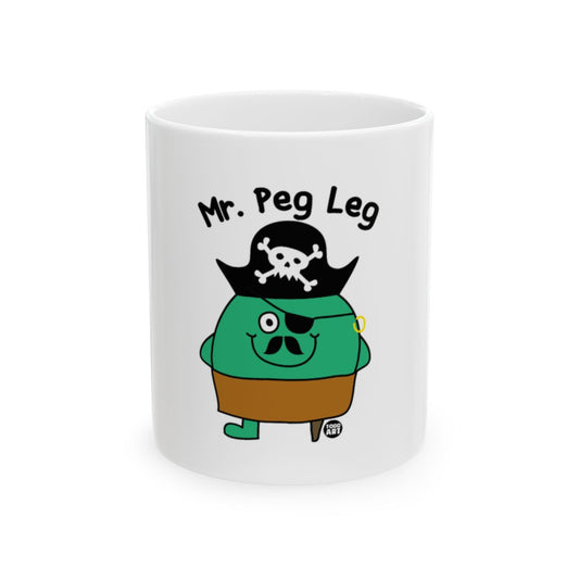 Mr. Peg Leg Pirate Cartoon Graphic Mug