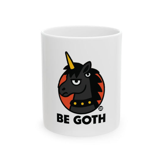 Be Goth Black Unicorn Design Mug