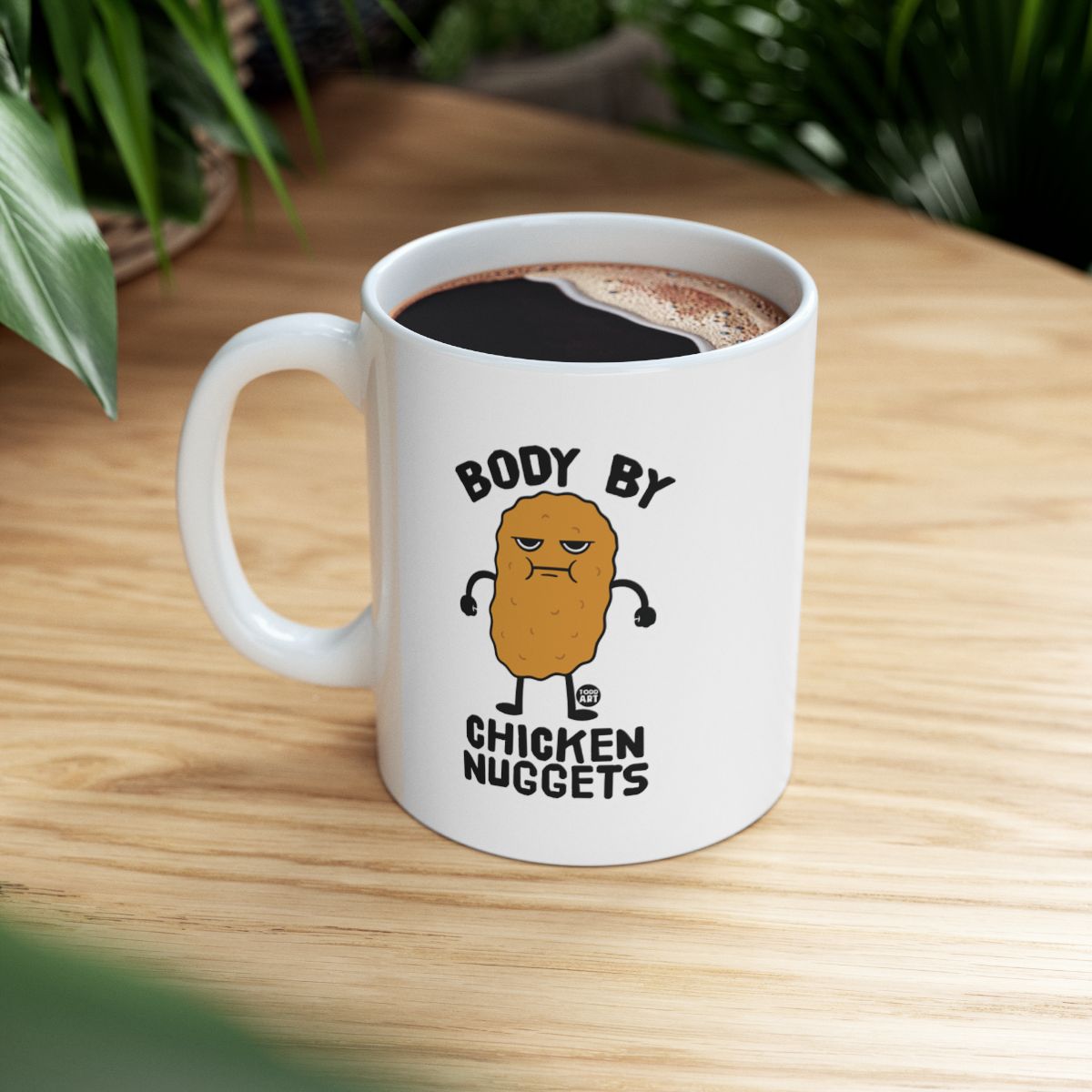 Body By Chicken Nuggets Funny Coffee Mug