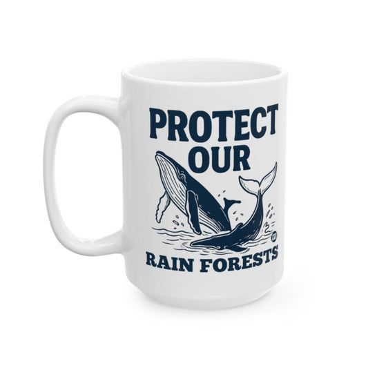 Protect Our Rain Forests Whale Design Mug