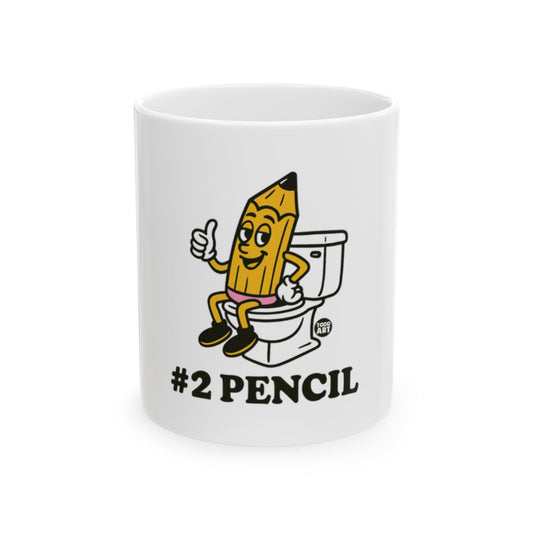 Fun #2 Pencil Cartoon on Toilet Mug