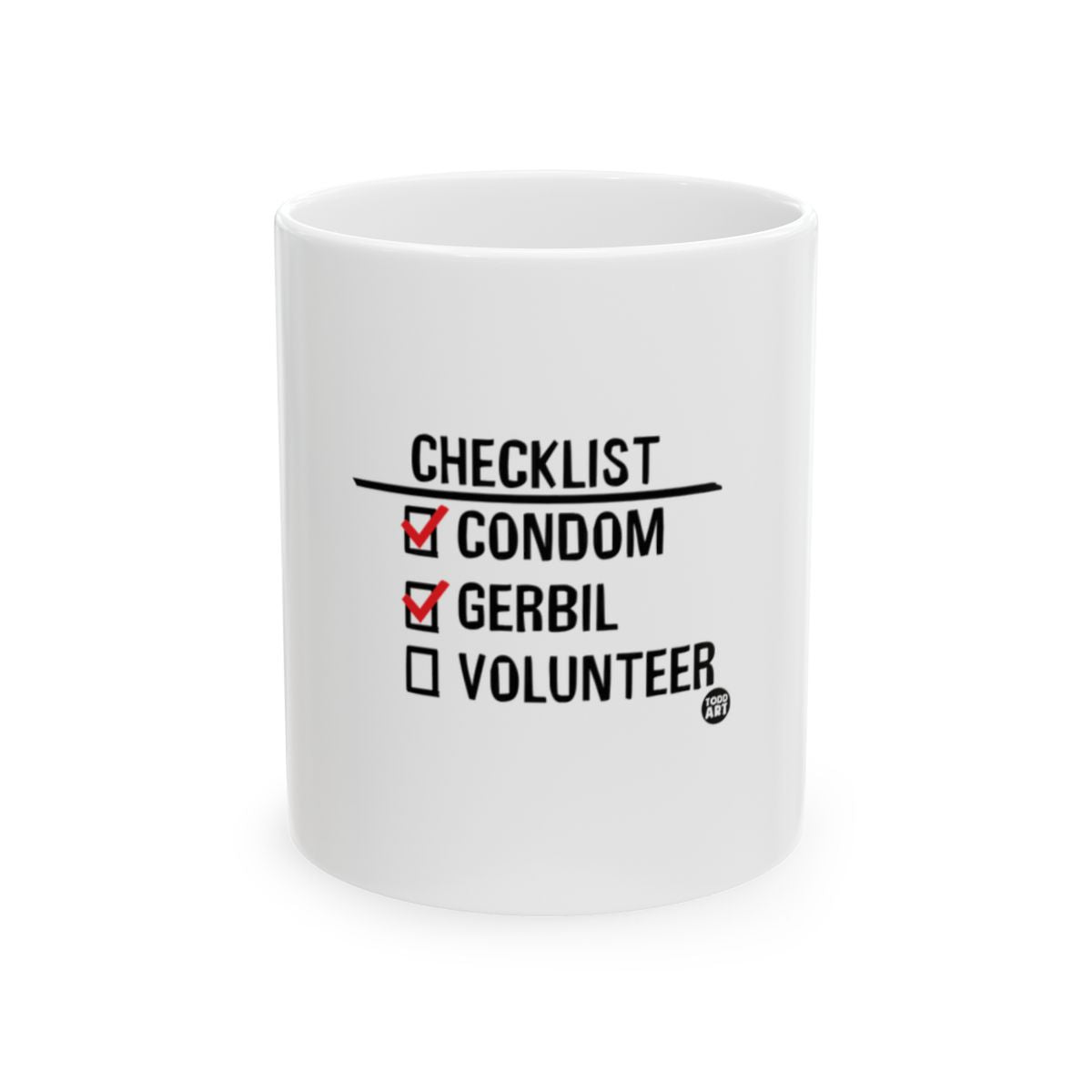 Funny Checklist Coffe Mug With Humor Design