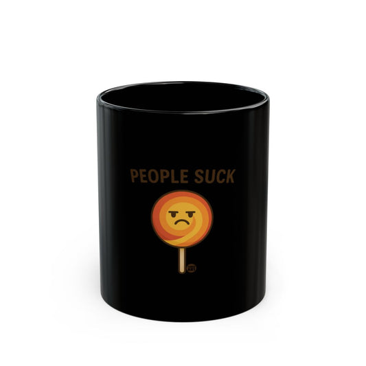 People Suck Emoji Lollipop Design Mug