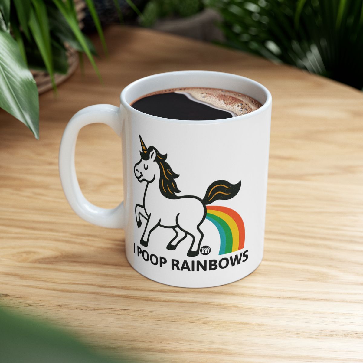 I Poop Rainbows Unicorn Mug Funny Coffee Cup Gift