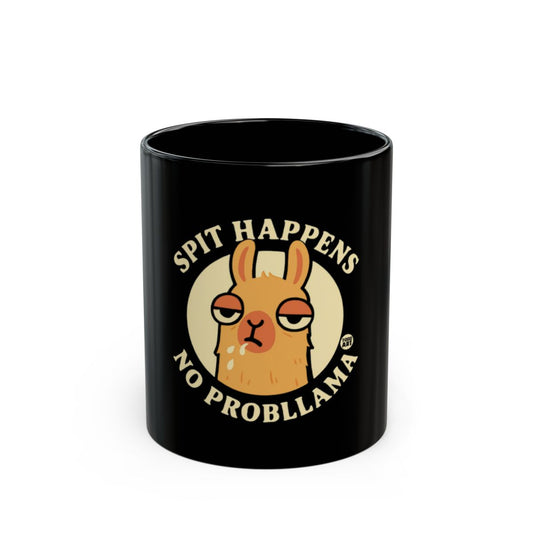 Funny Llama Spit Happens No Probllama Coffee Mug