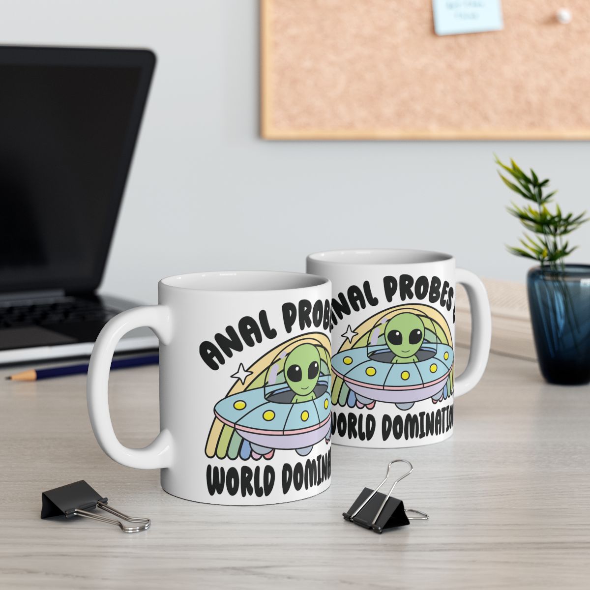 Anal Probing Aliens World Domination Mug for Coffee Lovers