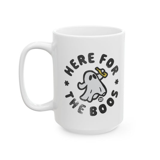 Here For The Boos Funny Ghost Halloween Mug