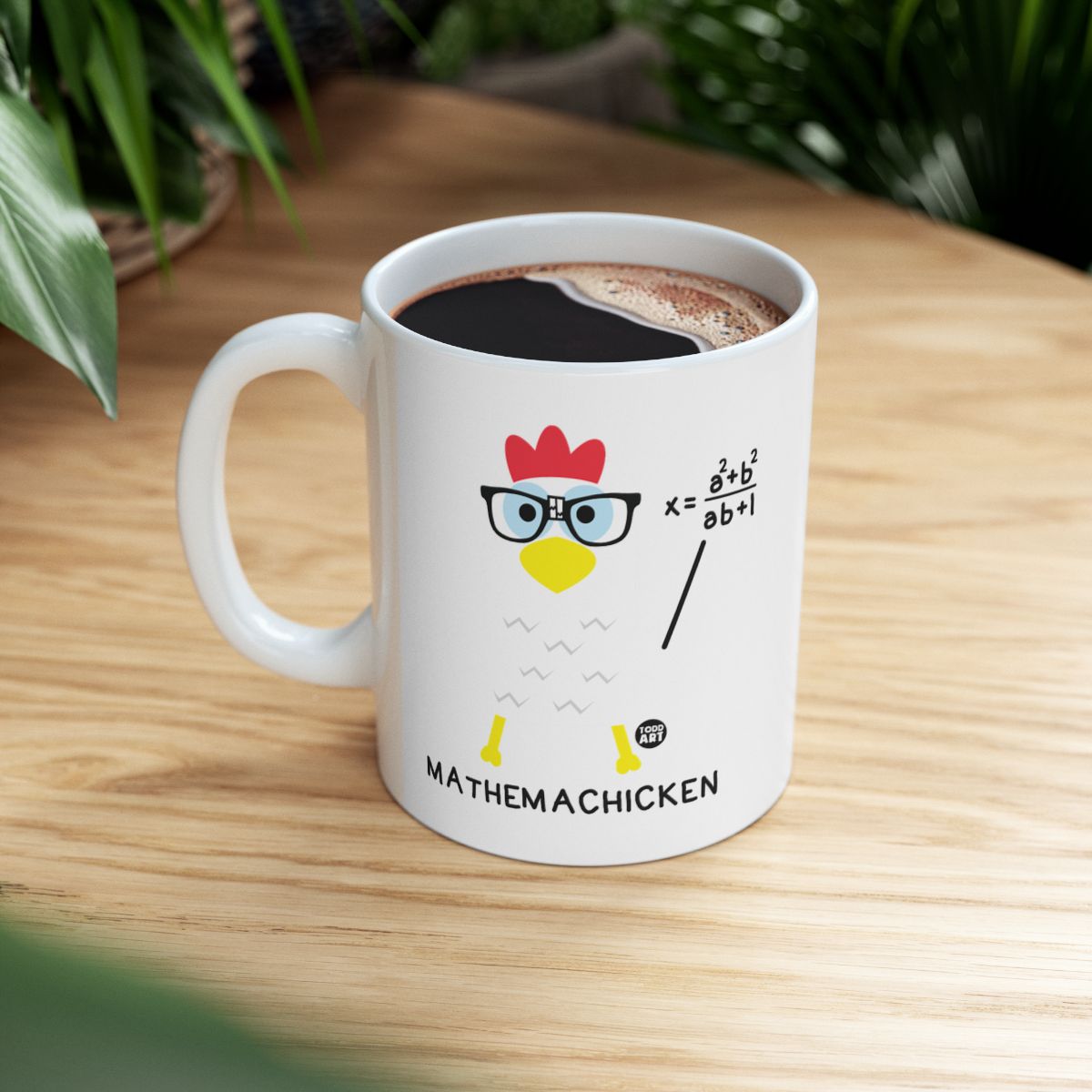Funny Mathemachicken Coffee Mug Perfect for Math Lovers
