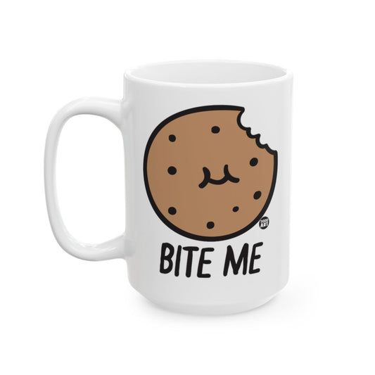 Bite Me Cookie Design Coffee Mug for Fun Mornings