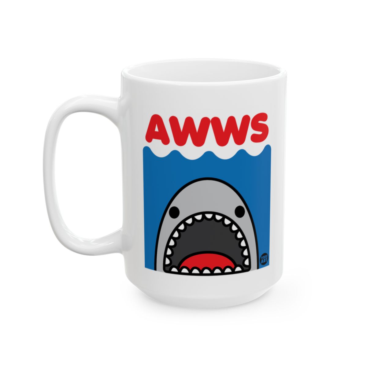 Cute Cartoon Shark Design AWWS Mug