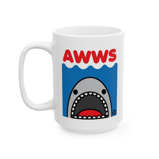Cute Cartoon Shark Design AWWS Mug