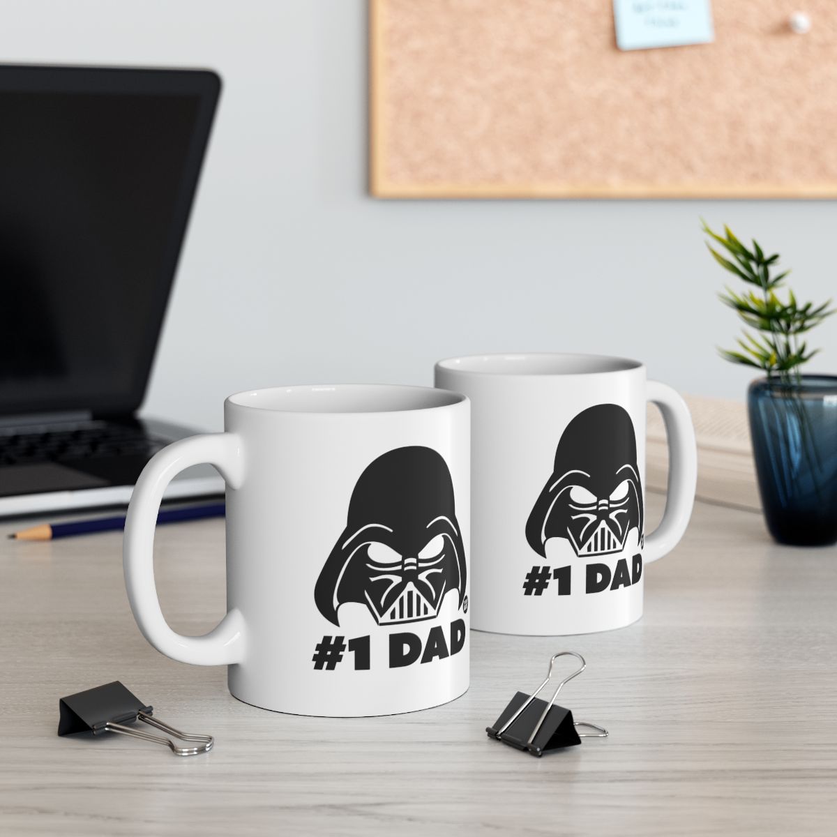#1 Dad Darth Vader Design Mug for Coffee or Tea