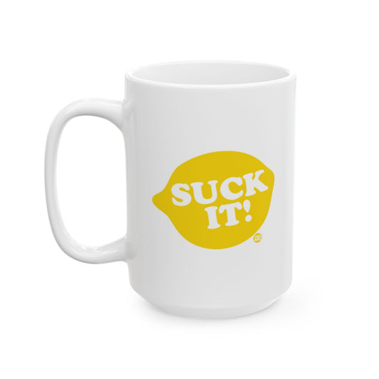 Suck It Lemon Design Coffee Mug Perfect for Your Morning